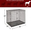 Solutions<sup>®</sup> XX-Large Heavy Duty Double Door Dog Crate